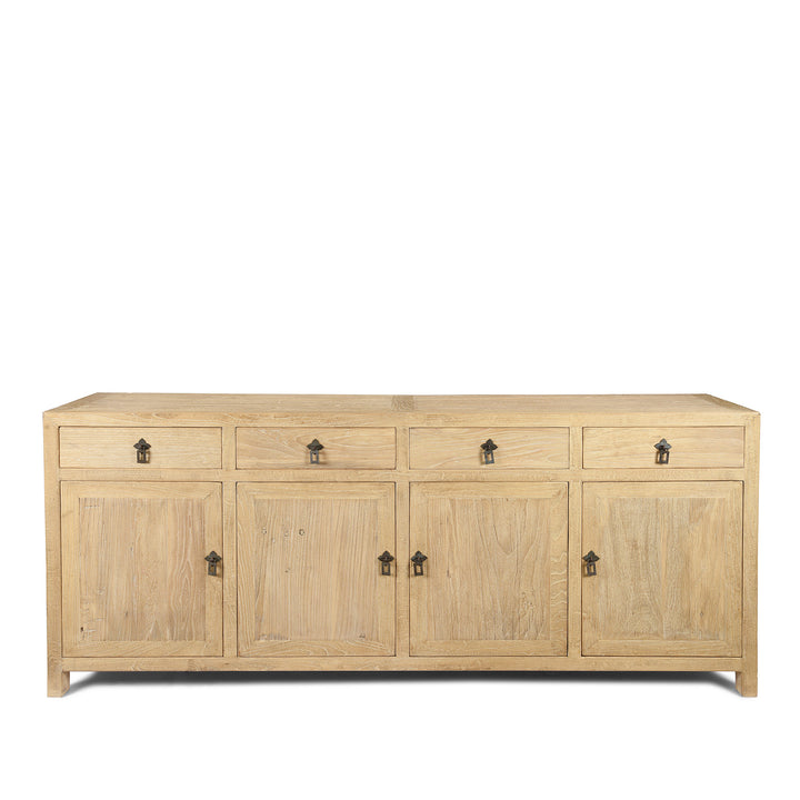 4 Door Sideboard made From Old Sunbleached Elm | Indigo Antiques