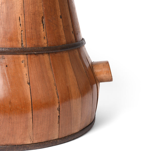 Vintage Cypress wood Grain Measure From Shandong - Ca 1950