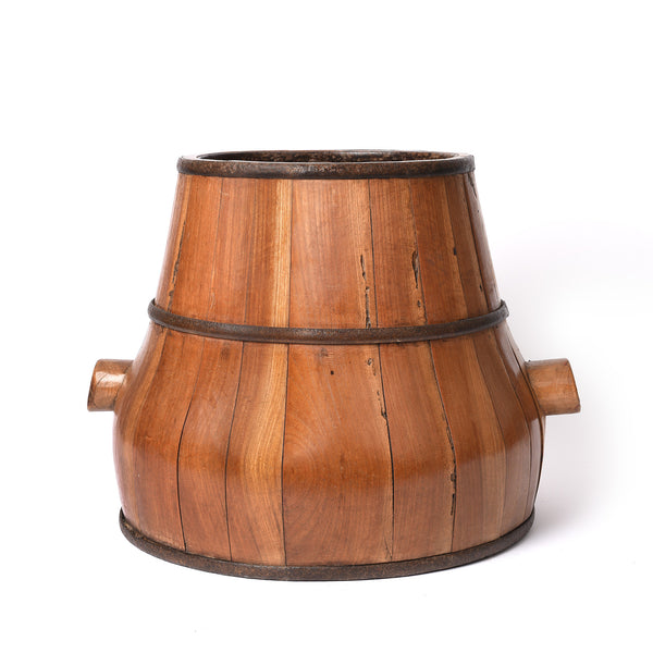 Vintage Cypress wood Grain Measure From Shandong - Ca 1950