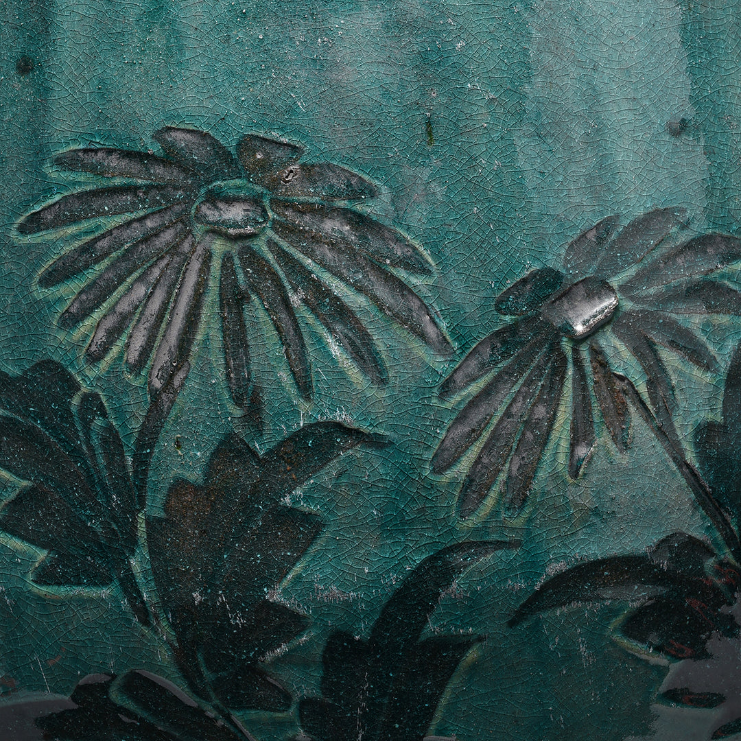 Oriental Green Glazed Porcelain Stool