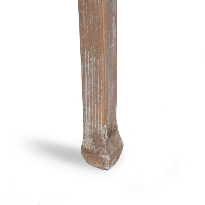 Leg detail of a Chinese Style White Painted Lamp Table | Indigo Antiques