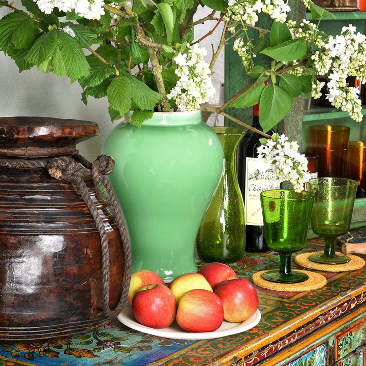 White marble & green celadon | Indigo antiques