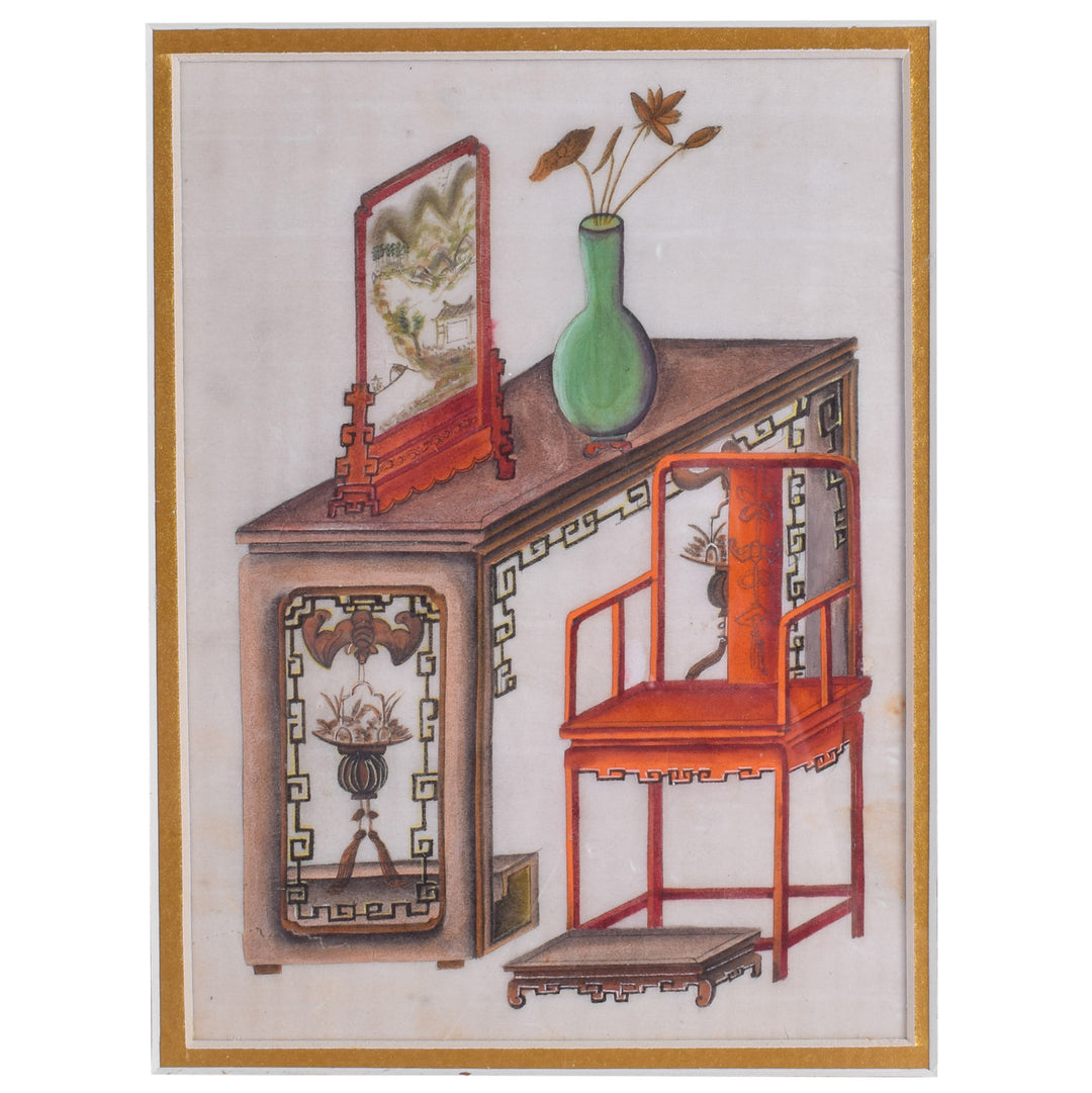 An Altar Table In Traditional Chinese Art