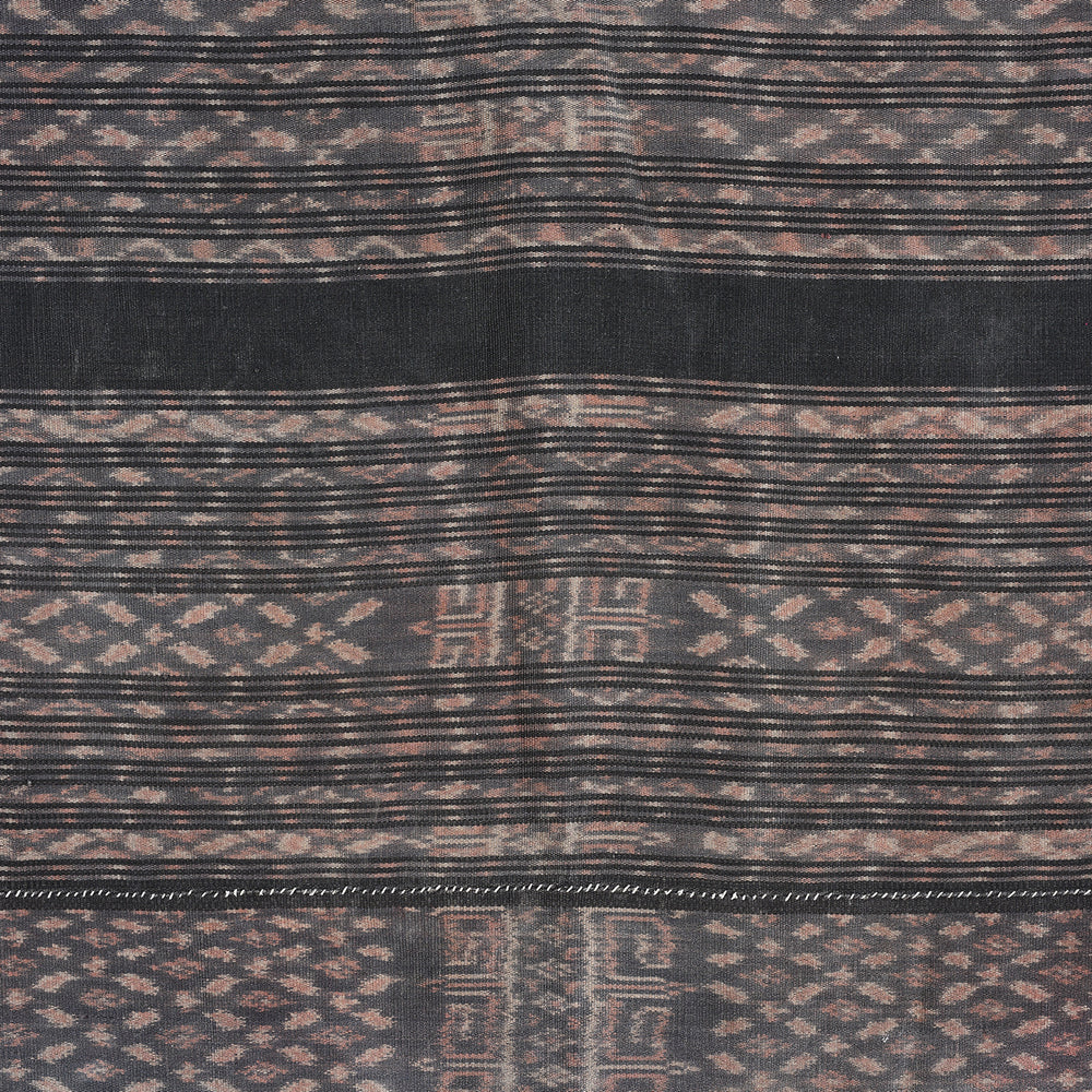 Detail From Handloom Cotton Ikat Sarong from Flores - Circa 90yrs Old | Indigo Antiques