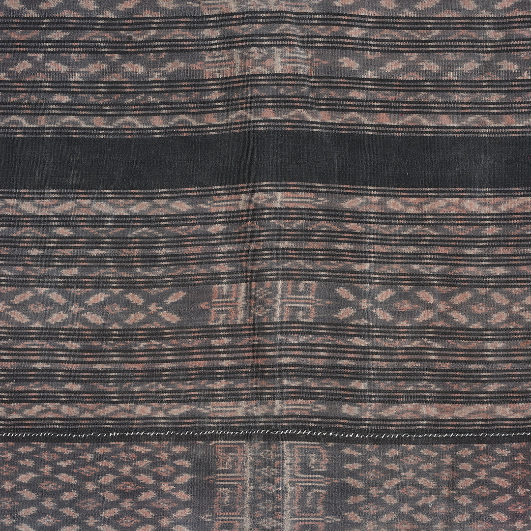 Detail From Handloom Cotton Ikat Sarong from Flores - Circa 90yrs Old | Indigo Antiques