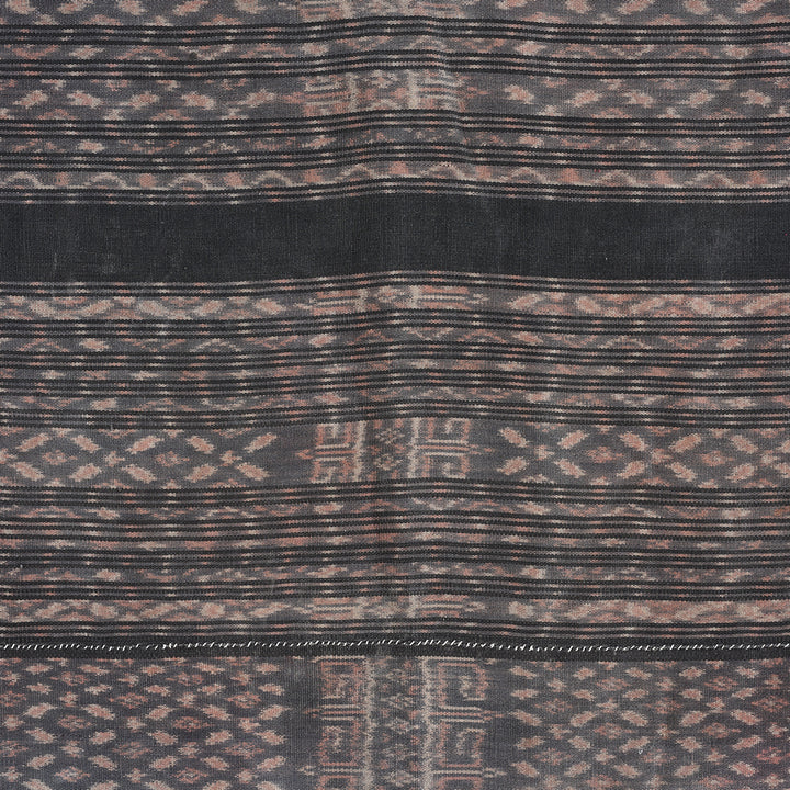 Detail From Handloom Cotton Ikat Sarong from Flores - Circa 90yrs Old | Indigo Antiques
