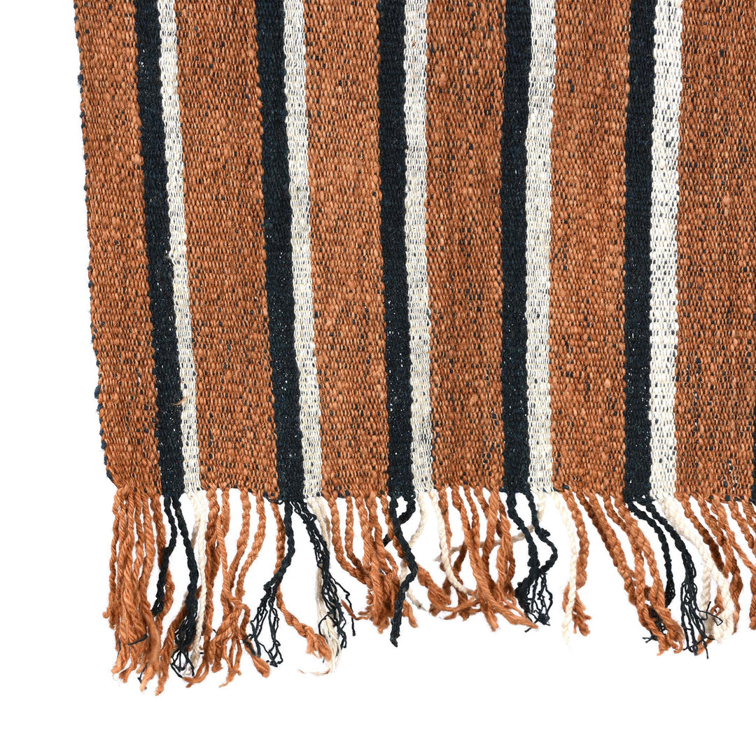 Detail From Option 1 Shawl - Hand Dyed & Hand woven on a loom - from Lembata | Indigo Antiques