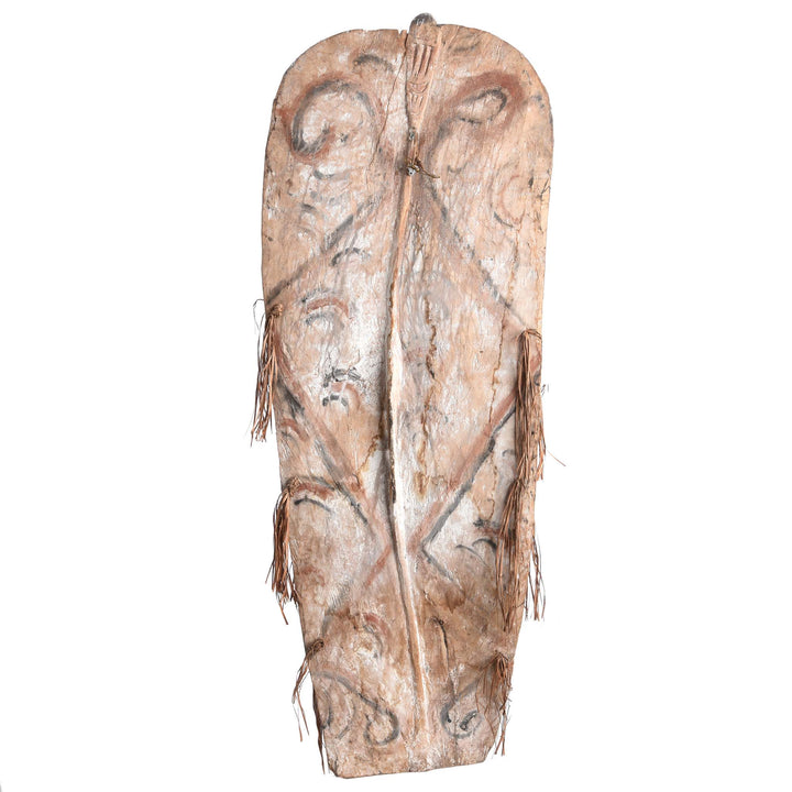 Reverse Of Asmat Ceremonial Shield from New Guinea - Ca 85 yrs old | Indigo Antiques