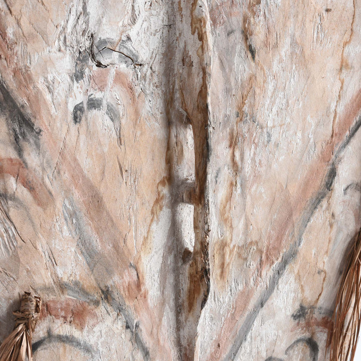 Handle Detail From Reverse Of Asmat Ceremonial Shield from New Guinea - Ca 85 yrs old | Indigo Antiques