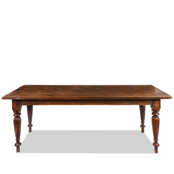 Old Teak 6 Seater Dining Table from Java - Ca 1920's