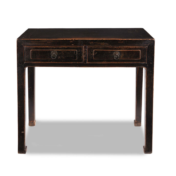 Black Lacquered Elm Scholars Desk From Shanxi - 19thC | Indigo Antiques