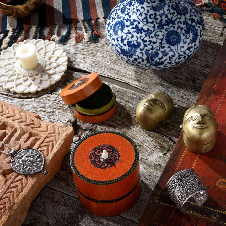 Decorative Indian Gauri Heads & Lacquerware | Indigo Antiques