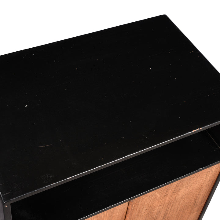 Surface Detail of Black Lacquer Makeup Stand, Japanese  - Early 20thC | Indigo Antiques