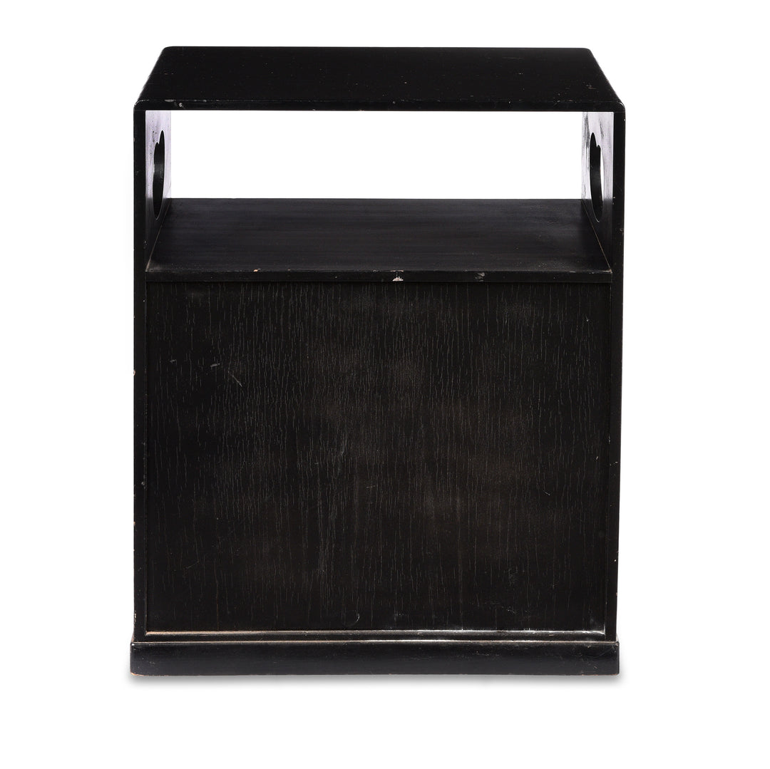 Reverse Of Black Lacquer Makeup Stand, Japanese  - Early 20thC | Indigo Antiques