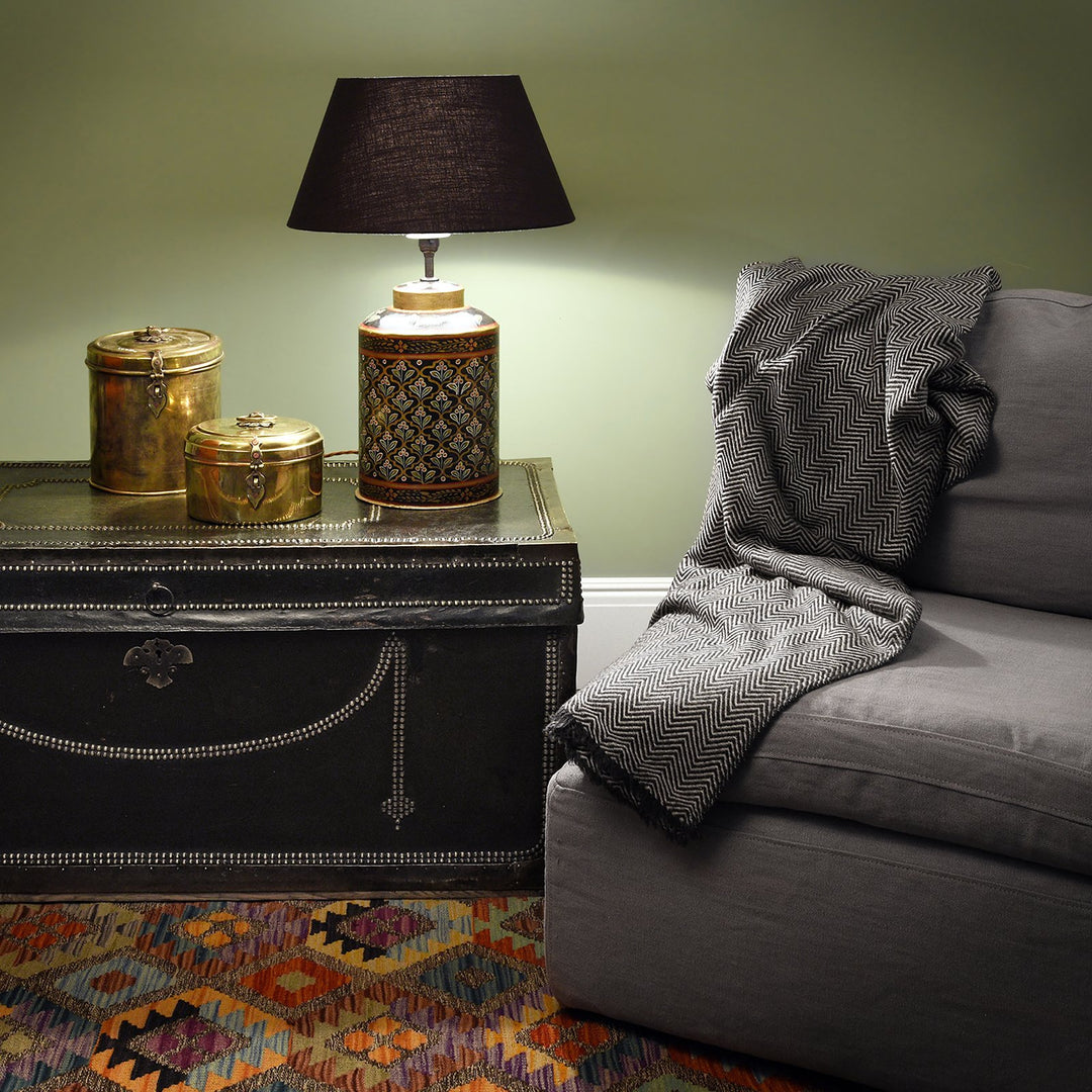 Indian Tea Caddy Lamp Base | Indigo Antiques