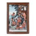 Chinese Reverse Glass Painting & Frame - Early 19thC