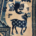 Tibetan Saddle Rug - 19th Century with Deer motiff