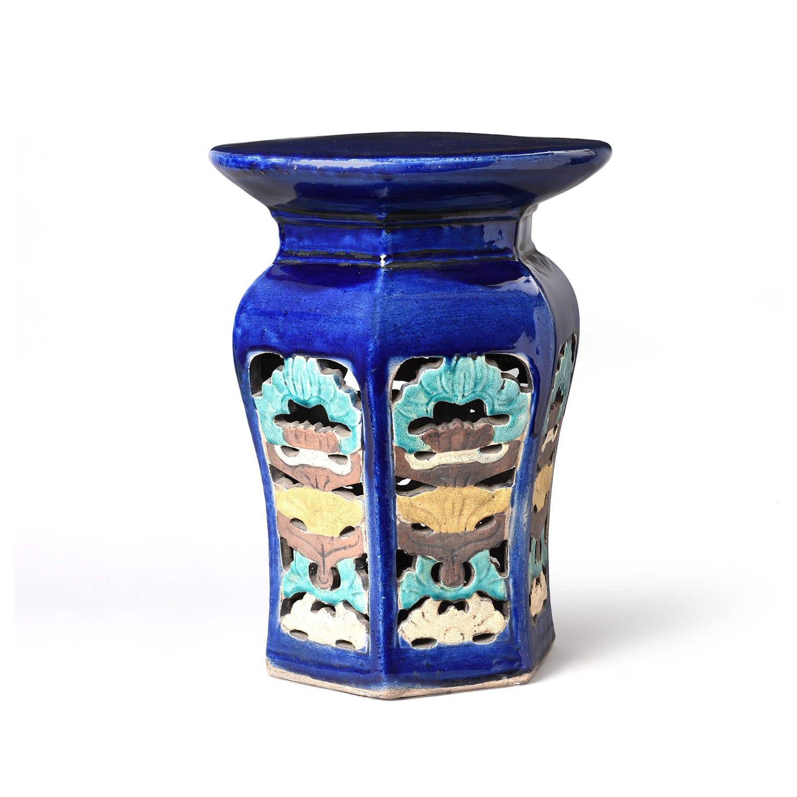 Vintage Oriental Pottery Garden Seat -  20thC | Indigo Antiques