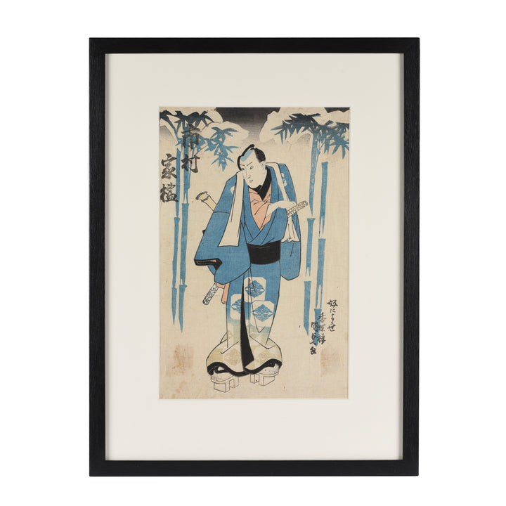 Framed Japanese Woodblock Print - Meiji Period | Indigo Antiques