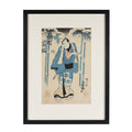 Framed Japanese Woodblock Print - Meiji Period