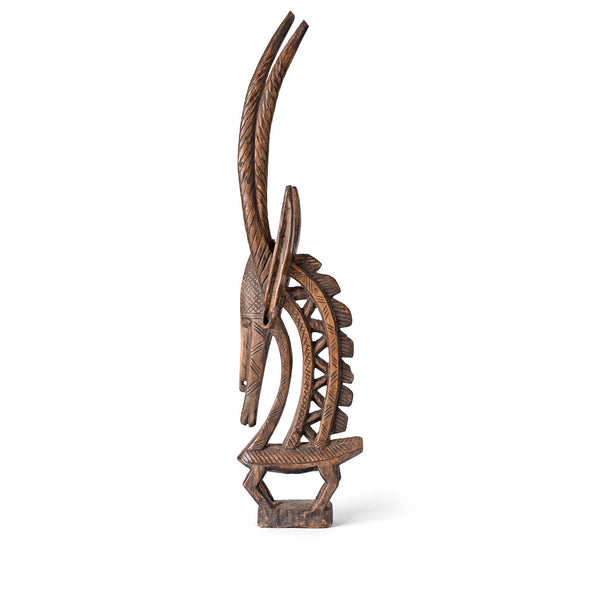 Bambara Ci Wara Antelope Headdress - Early 20thC