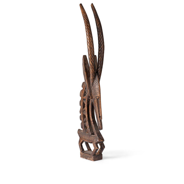 Bambara Ci Wara Antelope Headdress - Early 20thC