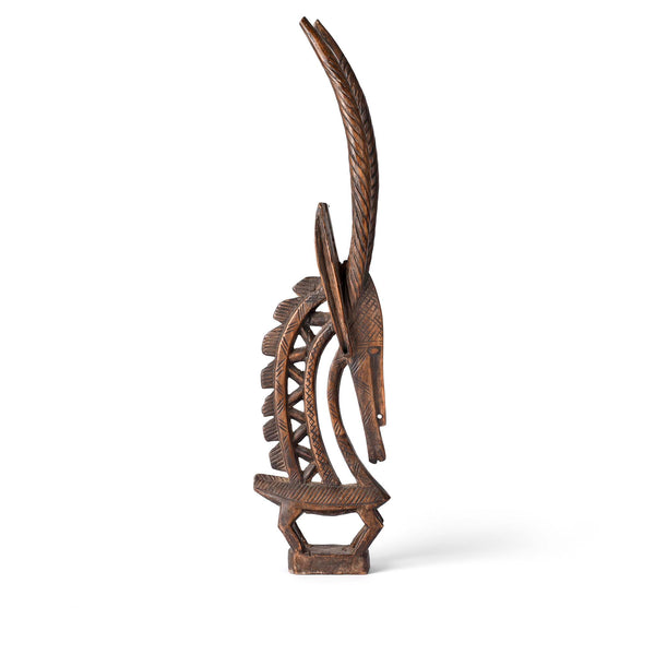 Bambara Ci Wara Antelope Headdress - Early 20thC