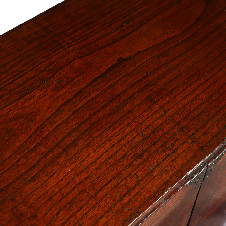 Surface Detail From Japanese Kannon Biraki - Kiri (Pawlonia Wood) - Late Edo Period | Indigo Antiques