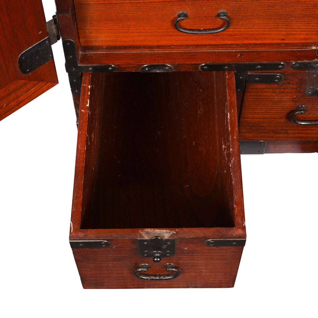 Drawer Interior Of Japanese Kannon Biraki - Kiri (Pawlonia Wood) - Late Edo Period | Indigo Antiques
