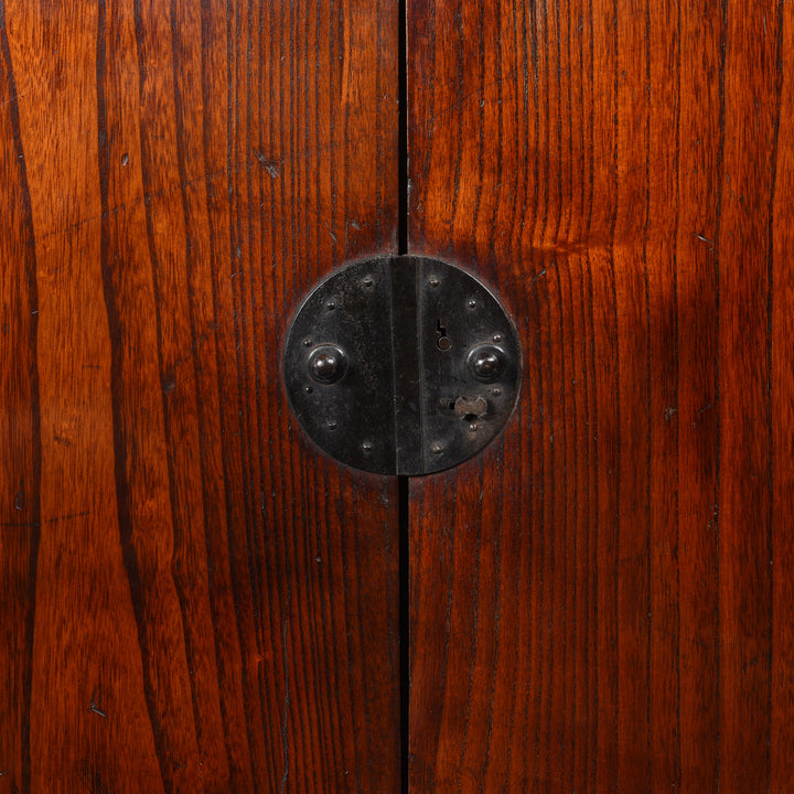 Latch Detail From Japanese Kannon Biraki - Kiri (Pawlonia Wood) - Late Edo Period | Indigo Antiques