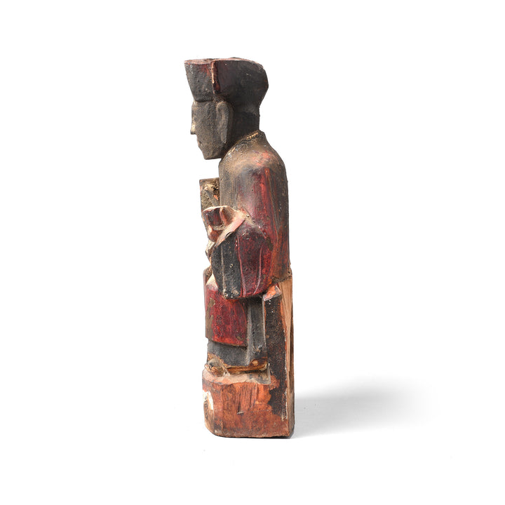 Side VIew Of Chinese Immortal or Ancestor Figure - 19thC | Indigo Antiques
