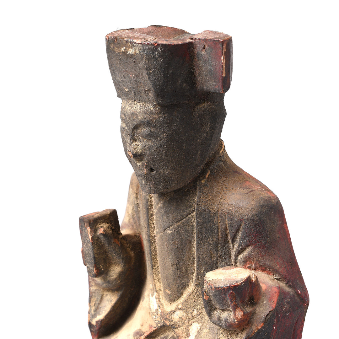 Detail From Chinese Immortal or Ancestor Figure - 19thC | Indigo Antiques