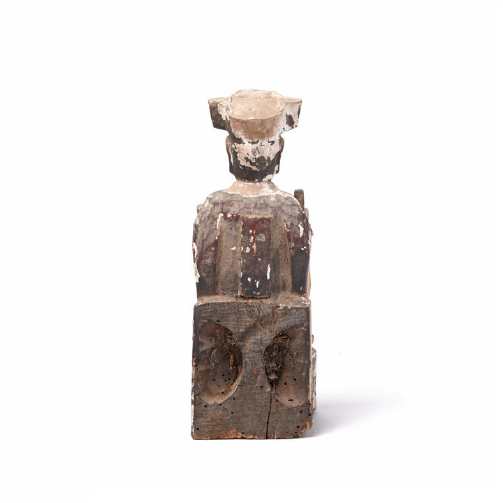 Reverse Of Chinese Immortal or Ancestor Figure - 19thC | Indigo Antiques
