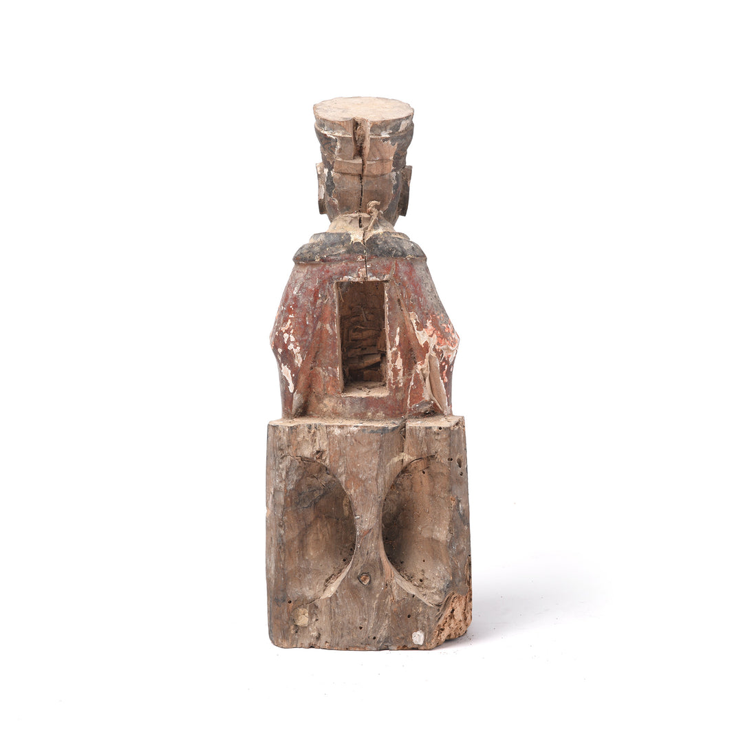 Reverse Of Chinese Immortal or Ancestor Figure - 19thC | Indigo Antiques