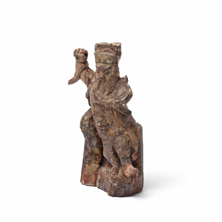 Angle Detail From Chinese Immortal or Ancestor Figure - 19thC | Indigo Antiques