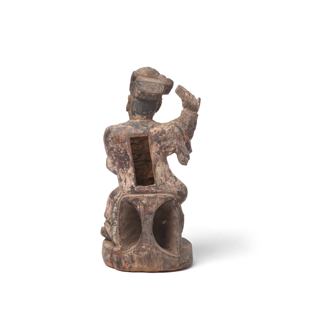 Reverse Of Chinese Immortal or Ancestor Figure - 19thC | Indigo Antiques