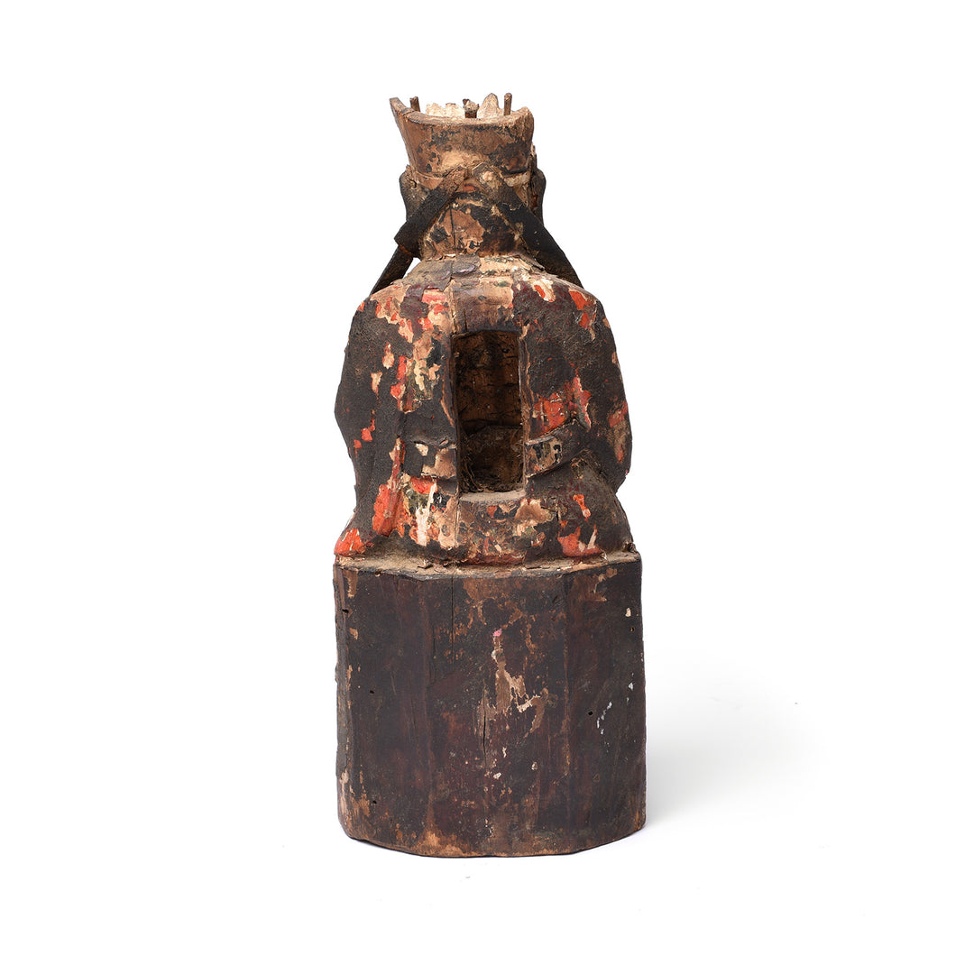 Reverse Of Chinese Immortal or Ancestor Figure - 19thC | Indigo Antiques