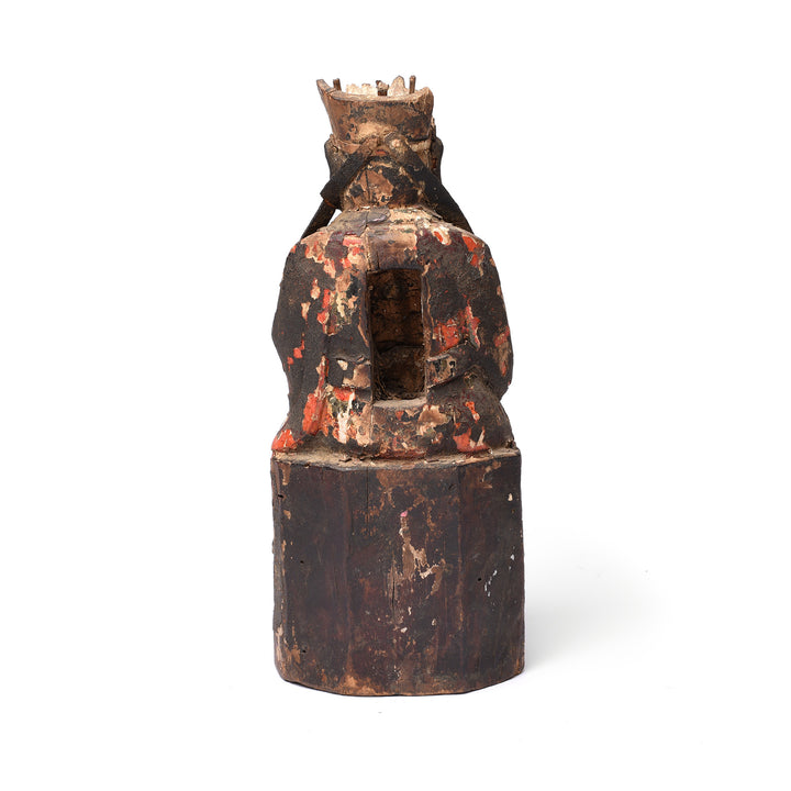 Reverse Of Chinese Immortal or Ancestor Figure - 19thC | Indigo Antiques