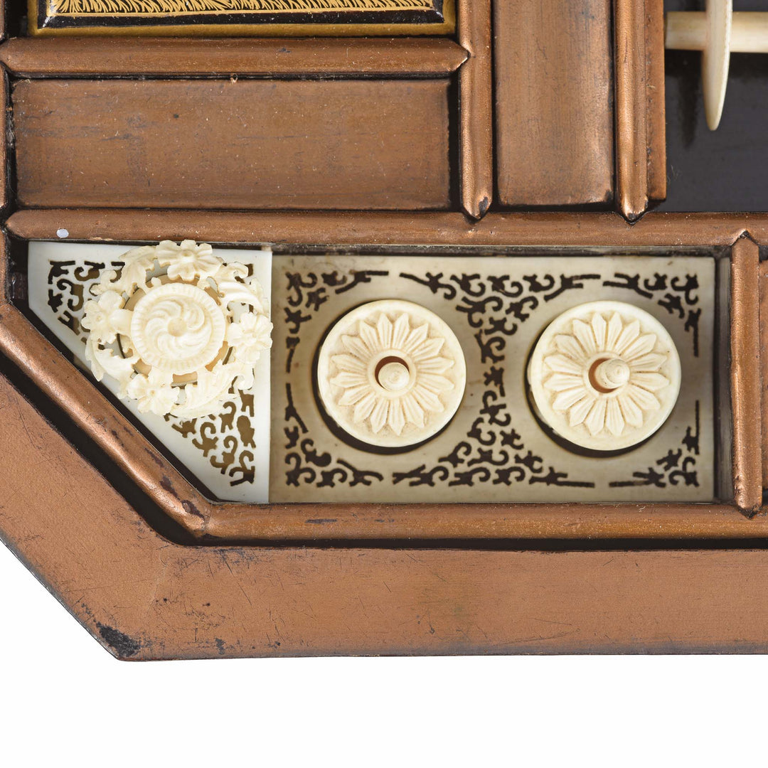 Detail From Chinoiserie Lacquer Sewing Box - Qing Dynasty Early 19thC | Indigo Antiques