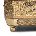 Gilt Black Lacquer Chinese Export Sewing Box - Early 19th Century