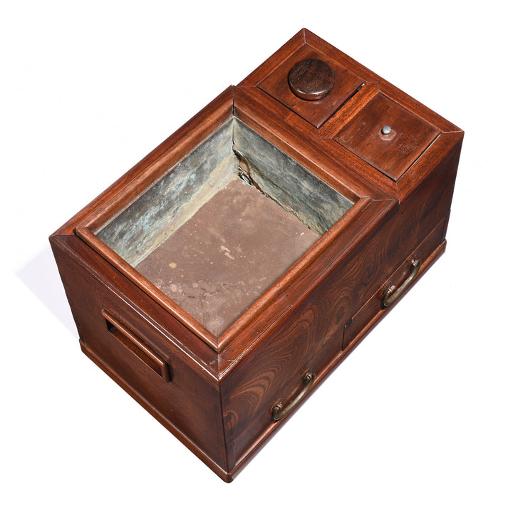 Top Down View Of  Japanese Zelcova Hibachi - Early 20thC | Indigo Antiques