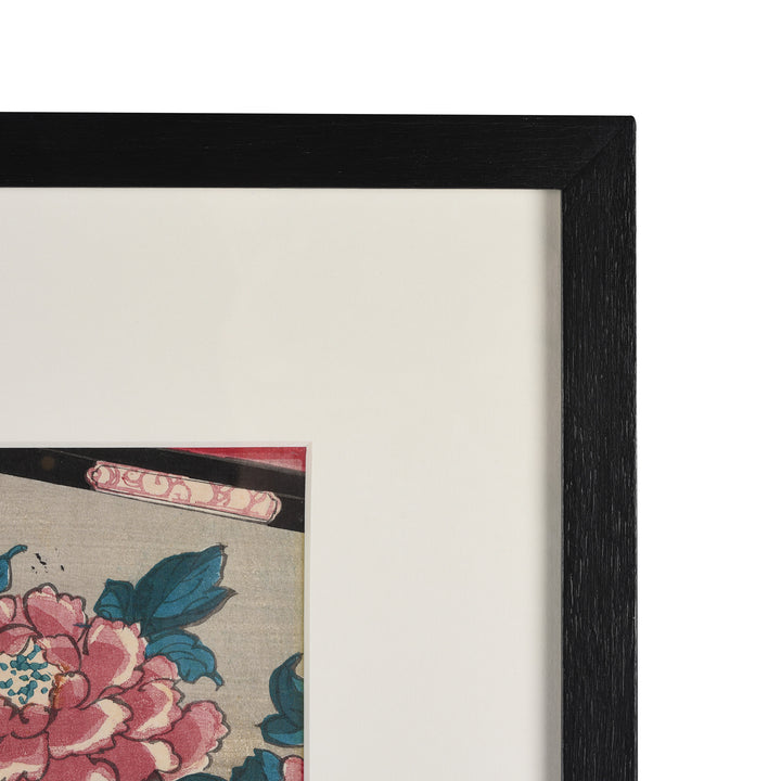 Frame Detail From Japanese Woodblock Print of Actor Onoe Kikugoro V - Edo Period | Indigo Antiques