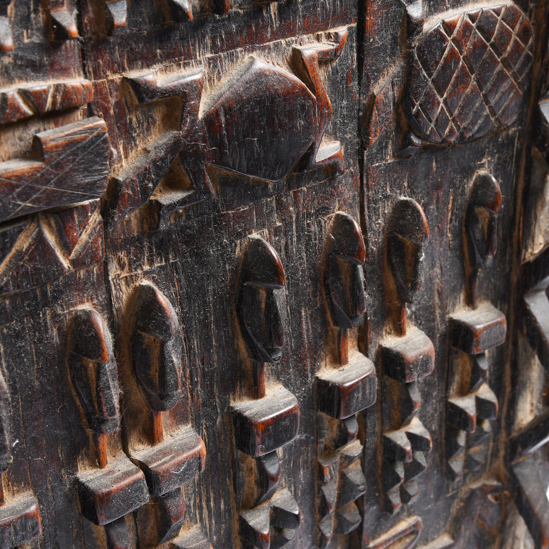 Carving Depth Detail From Benin Carved Dogon Door From Mali -19thC | Indigo Antiques