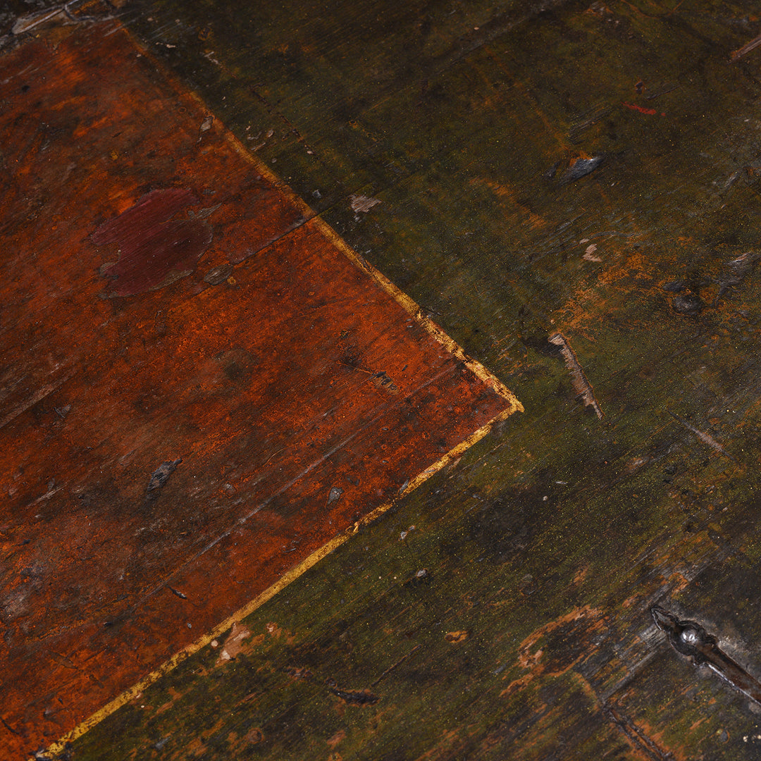 Paintwork Detail From Antique Painted Tibetan 'Dragon' Storage Chest - 18thC | Indigo Antiques