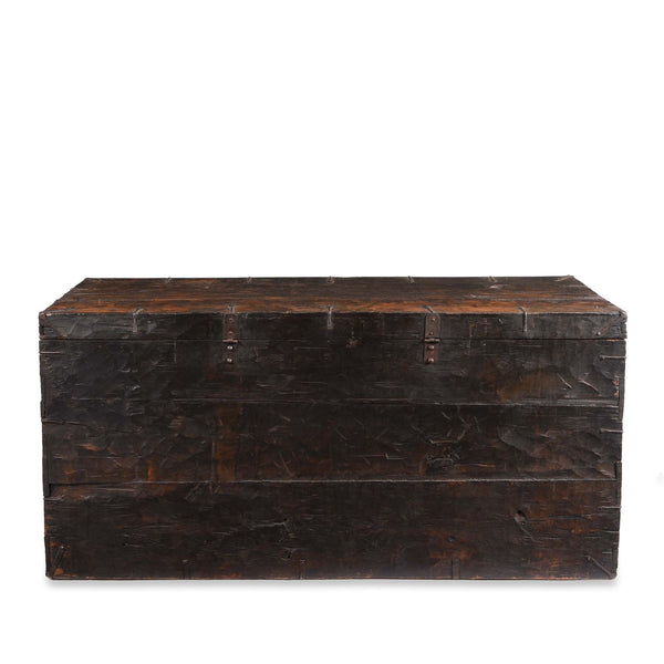 Painted Tibetan 'Dragon' Storage Chest - 18thC