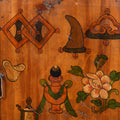 Painted Tibetan Torgam Offering Cabinet - 19thC