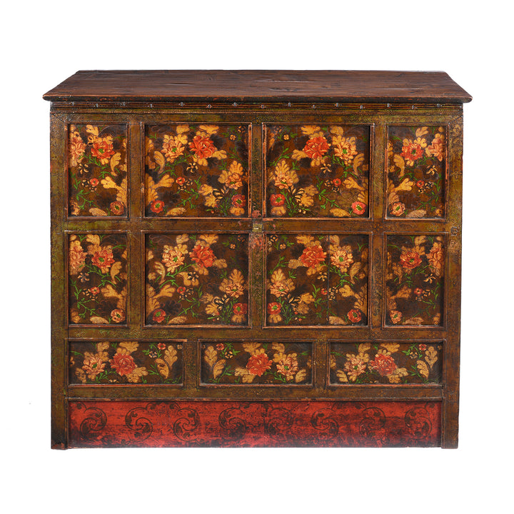 Antique Painted Tibetan Altar Cabinet - 18th Century | Indigo Antiques
