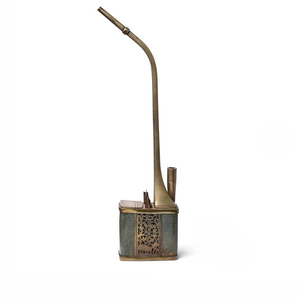 Shagreen Chinese Water Pipe - Ca 1900