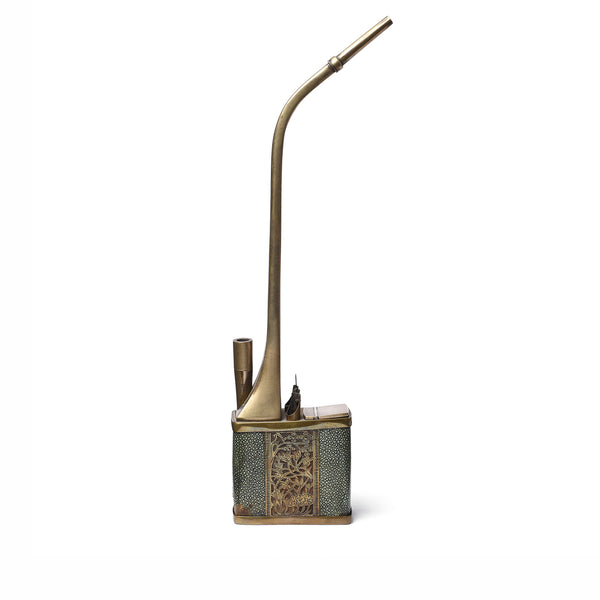 Shagreen Chinese Water Pipe - Ca 1900