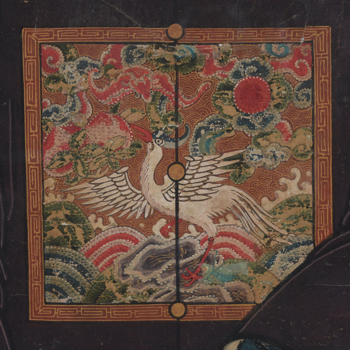 Detail From Ancestor Painting - Watercolour on Paper - 19thC | Indigo Antiques